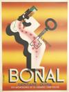 A. M. CASSANDRE (ADOLPHE MOURON, 1901-1968). BONAL. 1935. 63x47 inches, 160x119 cm. Alliance Graphique, Paris.